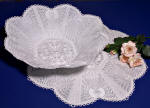 lace bowl and doily