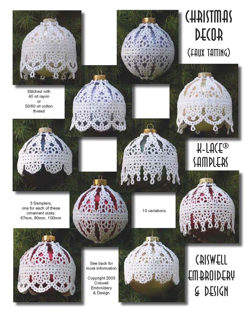 Christmas Decor (Faux Tatting) K-Lace Samplers-page 1